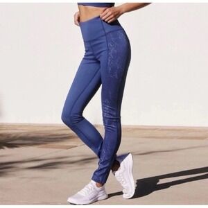 NEW‎ Daily Practice Anthropologie High Rise Leggings XS Blue Athleisure